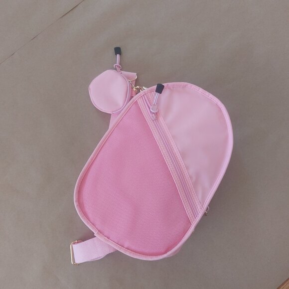 Light Pink Cross-body Pickleball Bag with a Coin Purse - Picture 8 of 12